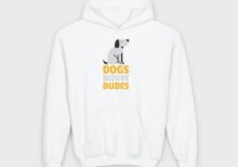 Youth Dogs Before Dudes Hoodie - Cozy Sweatshirt for Dog Lovers